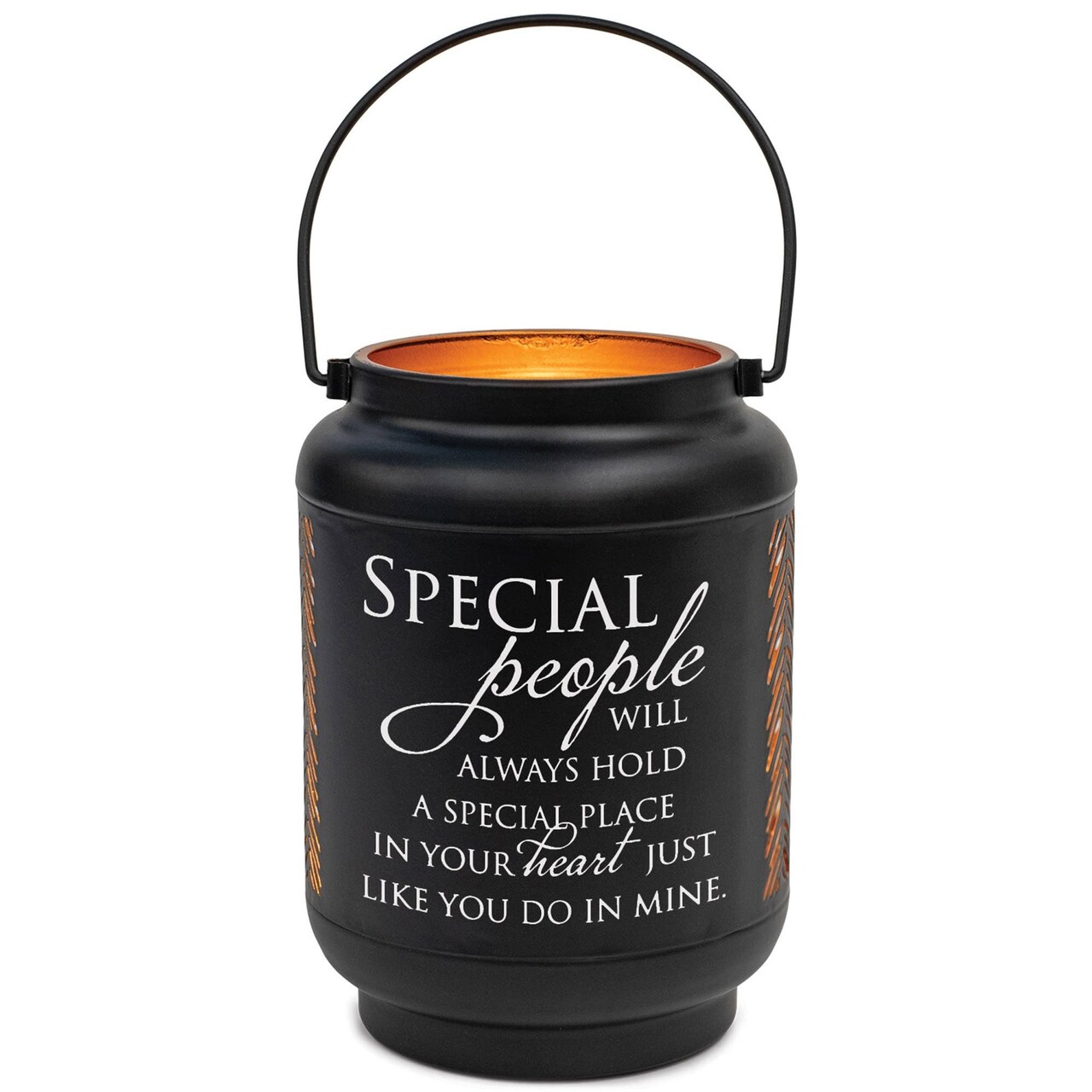 Edge Collection - Heartfelt Sentiment Lantern with Warm Glow - 1 Piece